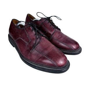 Allen Edmonds Benton Derby Mens 10.5 EEE Burgundy Leather Split Toe Oxford 5971